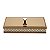 CAIXA DE MADEIRA C/TAMPA DE VIDRO BISOTÊ DIAMOND MARRON 34X16X6CM - Imagem 1