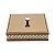 CAIXA DE MADEIRA C/TAMPA DE VIDRO BISOTÊ DIAMOND 26X6CM - Imagem 1