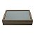 ORGANIZADOR DE TALHERES DE MADEIRA C/TAMPA DE VIDRO 36X26X6cm - Imagem 2