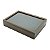 ORGANIZADOR DE TALHERES DE MADEIRA C/TAMPA DE VIDRO 36X26X6cm - Imagem 1