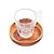 CJ 6 XÍCARAS CAFÉ C/PIRES MADEIRA TECA 75ml - Imagem 2