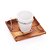 CJ 6 XÍCARAS CAFÉ C/PIRES MADEIRA TECA 75ml - Imagem 2