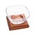 SALADEIRA C/BASE MADEIRA TECA 30x16cm - Imagem 1