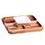 PETISQUEIRA MADEIRA TECA C/BOWL PORCELANA QUADRADA 20x20x4cm - Imagem 2