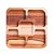 PETISQUEIRA MADEIRA TECA C/BOWL PORCELANA QUADRADA 20x20x4cm - Imagem 4