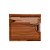 TÁBUA MADEIRA TECA P/CORTE C/BANDEJA AÇO INOX 35x29x7cm - Imagem 3