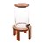 DISPENSER VIDRO C/SUPORTE E TAMPA MADEIRA TECA 22x38cm 5l - Imagem 1