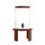DISPENSER VIDRO C/SUPORTE E TAMPA MADEIRA TECA 22x38cm 5l - Imagem 3