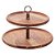 PRATO P/DOCE MADEIRA TECA 2 ANDARES 33x33x24cm - Imagem 1