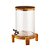 DISPENSER VIDRO C/SUPORTE E TAMPA MADEIRA TECA 24x31cm 5l - Imagem 4