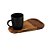 XÍCARA CAFÉ C/PRATO MADEIRA TECA 17x11x7cm 93ml - Imagem 4