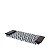 BANDEJA DE VIDRO E MADEIRA PRETO E BRANCO 51X29X3CM - Imagem 1