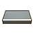 ORGANIZADOR DE MADEIRA P/TALHERES C/TAMPA DE VIDRO 36X26X6cm - Imagem 1