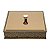 CAIXA DE MADEIRA C/TAMPA DE VIDRO BISOTÊ ACOBREADO FLORES 26X6cm - Imagem 1