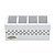 PORTA CONTROLE COM 4 DIVISÓRIAS DIAMOND BRANCO 23X11X9,5cm - Imagem 2