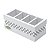 PORTA CONTROLE COM 4 DIVISÓRIAS DIAMOND BRANCO 23X11X9,5cm - Imagem 1