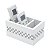 PORTA CONTROLE COM 3 DIVISÓRIAS DIAMOND BRANCO 17,5X11X9,5cm - Imagem 4