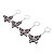 CJ 4 PC DE MADEIRA P/CHAVEIRO BORBOLETA 5X4cm - Imagem 3