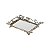 BANDEJA DE ZAMAC COM FUNDO ESPELHADO TRACING 24x18x4,5CM - Imagem 2