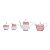 CJ 4PC P/CHÁ DE PORCELANA GIVEMY ROSA CLARO 850ML - Imagem 2