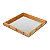 BANDEJA BAMBU COM ESPELHO 36X36X4cm - Imagem 2