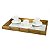 BANDEJA BAMBU COM ESPELHO 50X18X4cm - Imagem 3