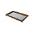 BANDEJA PERFIL BAMBU COM PÉ NIQUELADO PRATEADO 29x17x6,5cm - Imagem 6