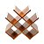 ADEGA DE MADEIRA PARA 6 GARRAFAS NATURALS 30X30X13cm - Imagem 3