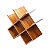 ADEGA DE MADEIRA PARA 6 GARRAFAS NATURALS 30X30X13cm - Imagem 7