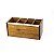 PORTA CONTROLE 4 LUGARES COM METAL NATURALS 22X10X10cm - Imagem 1