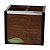 PORTA CONTROLE 2 LUGARES COM METAL NATURALS 12X10X10cm - Imagem 1