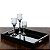 BANDEJA DE MADEIRA COM ESPELHO NATURALS PRETO 40X30X5 cm - Imagem 3