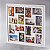 PAINEL COLLECTION PARA 16 FOTOS 10X15 BRANCO 60X60X4cm - Imagem 1