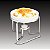 RECHAUD P/QUEIJO BRIE DE PRATA C/FACA 14CM - Imagem 1