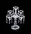 CANDELABRO CRYSTAL P/5 VELAS - Imagem 3