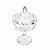 BOMBONIERE C/PÉ DE CRISTAL ECOLÓGICO TAURUS 24CM - Imagem 2