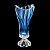 VASO DE CRISTAL ECOLÓGICO C/PÉ PLANTICA AZUL 40CM - Imagem 6