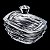BOMBONIERE DE CRISTAL ECOLÓGICO C/TAMPA WAVE 22X16,5X19,5CM - Imagem 6