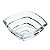 CENTRO DE MESA DE CRISTAL ECOLÓGICO SEGMENT 32CM - Imagem 2