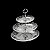 PRATO TRIPLO P/DOCES DE CRISTAL STARRY 20/28/33X35CM - Imagem 3