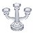 CANDELABRO P/ 3 VELAS-LIDIA 13,5CM X 5CM - Imagem 1