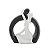ESTATUETA FIGURINO DE NAMORADOS BLACK AND WHITE DE CERAMICA - Imagem 2