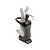FIGURINO DE CASAL 27,5CM BLACK AND WHITE DE CERAMICA - Imagem 3