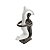 FIGURINO DE CASAL 27,5CM BLACK AND WHITE DE CERAMICA - Imagem 4