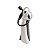 FIGURINO DE CASAL 29CM BLACK AND WHITE DE CERAMICA - Imagem 3