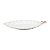 TRAVESSA DE PORCELANA FOLHA BORBOLETAS 25CM - Imagem 1