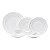 JG DE JANTAR DE PORCELANA BONE CHINA NICE SILVER 42PC - Imagem 1