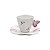 JG.6 XÍCARAS P/ CAFÉ DE PORCELANA BORBOLETAS 100ML - Imagem 2