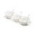 PETISQUEIRA TRIPLA DE PORCELANA C/3 COLHERES E BANDEJA - Imagem 7