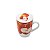 CANECA DE PORCELANA C/ INFUSOR MAÇA VERMELHA 330ML - Imagem 1